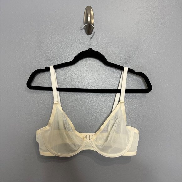 CUUP the plunge mesh bra in ivory size 36C - Picture 1 of 6